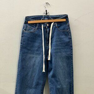 Light Wash Wide Leg Denim